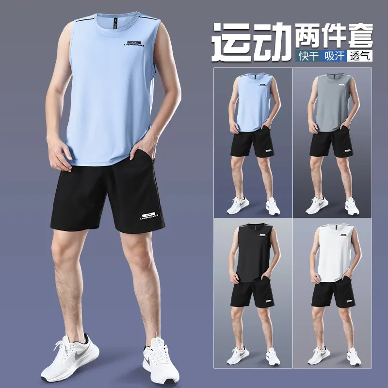 Running Gear Tank - Męski zestaw do biegania maratonów -