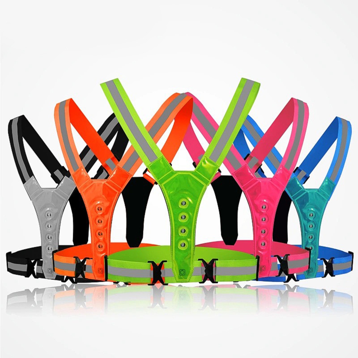 Running Gear Sale - Regulowana kamizelka bezpieczeństwa LED do biegania