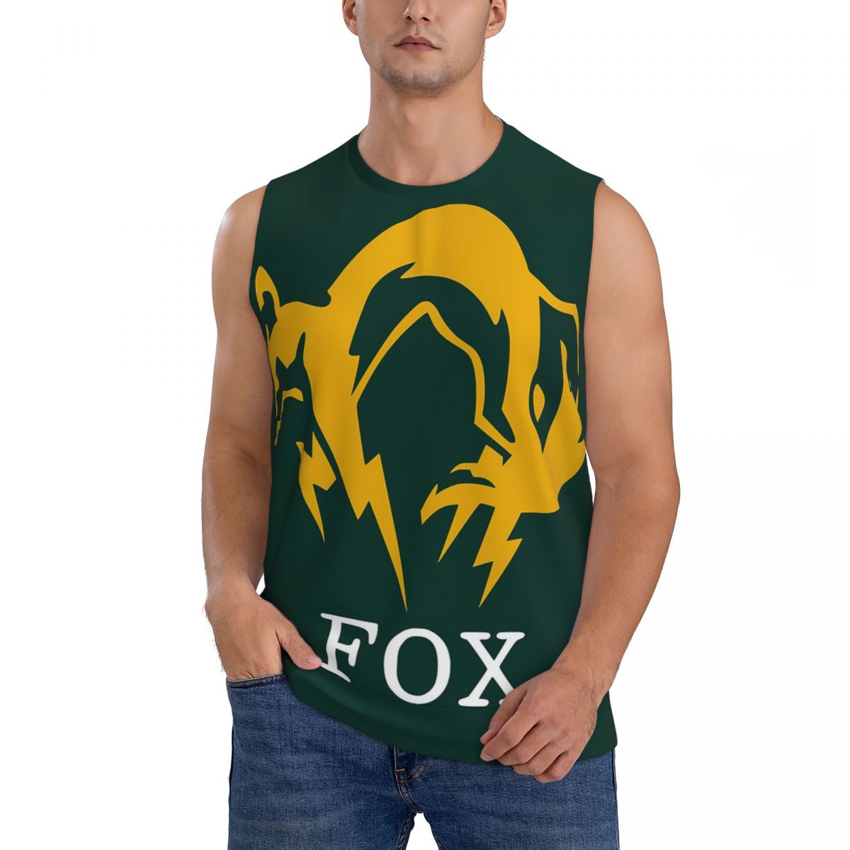 Running Gear Tank - Metal Gear Solid Fox Męskie Bezrękawniki