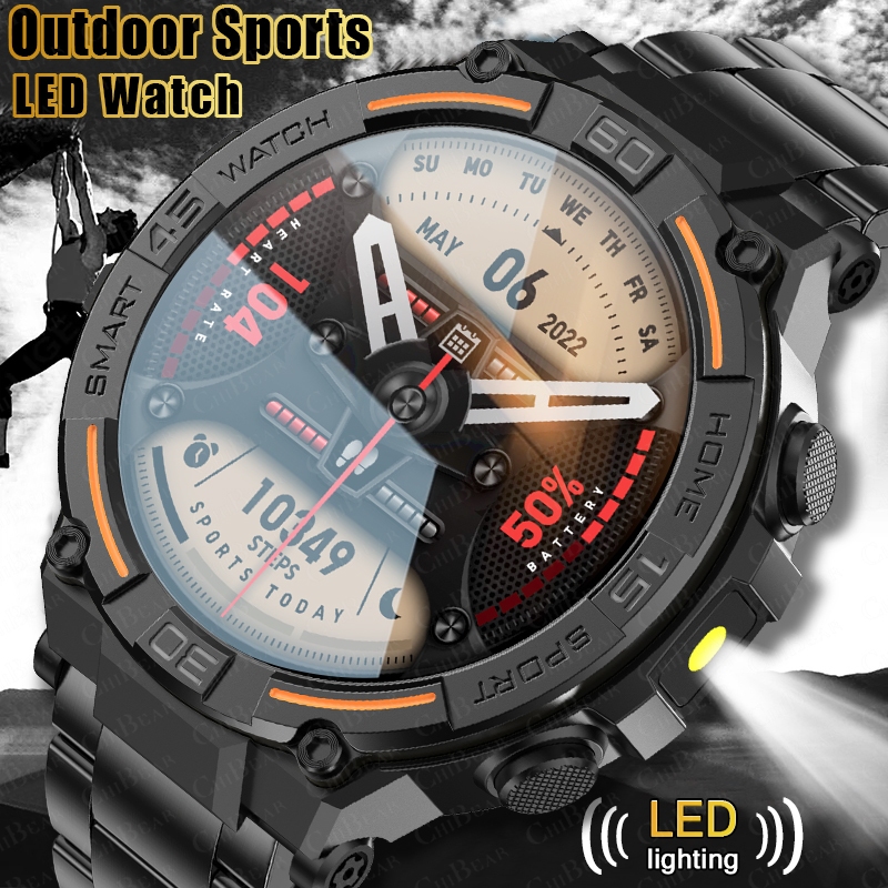 Gps Running Watch - Wytrzymały smartwatch wojskowy dla mężczyzn z