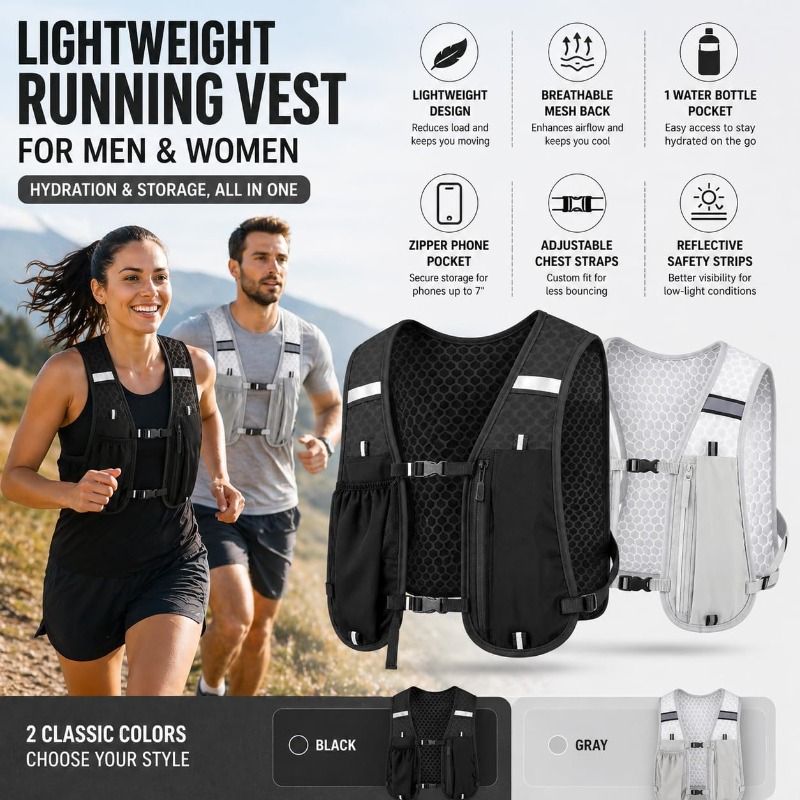 Kamizelka odblaskowa lekka do  – Running Gear Autumn recenzja i cena