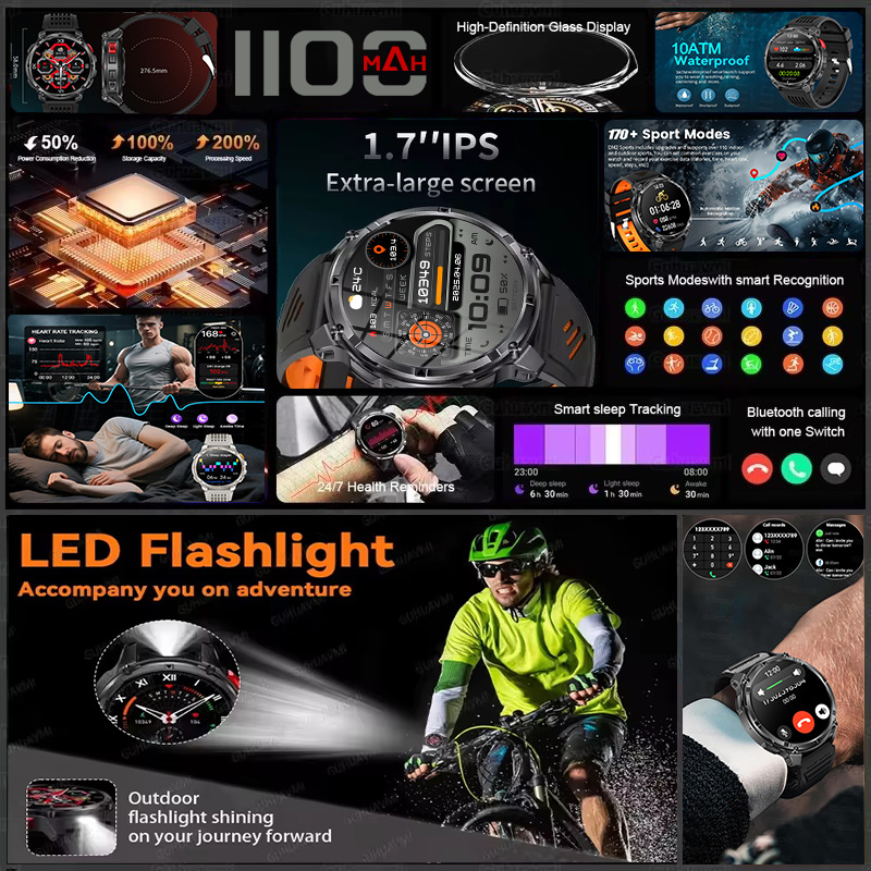 Smartwatch T-REX 3 Military dl – Gps Running Watch recenzja i cena