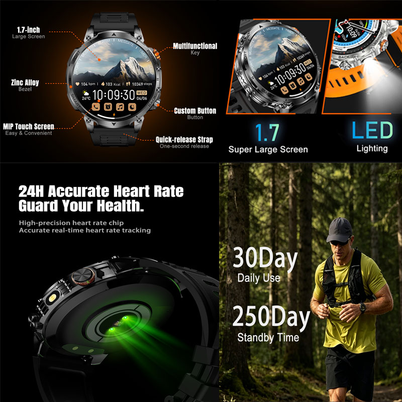Nowy smartwatch męski 2026 z e – Gps Running Watch recenzja i cena