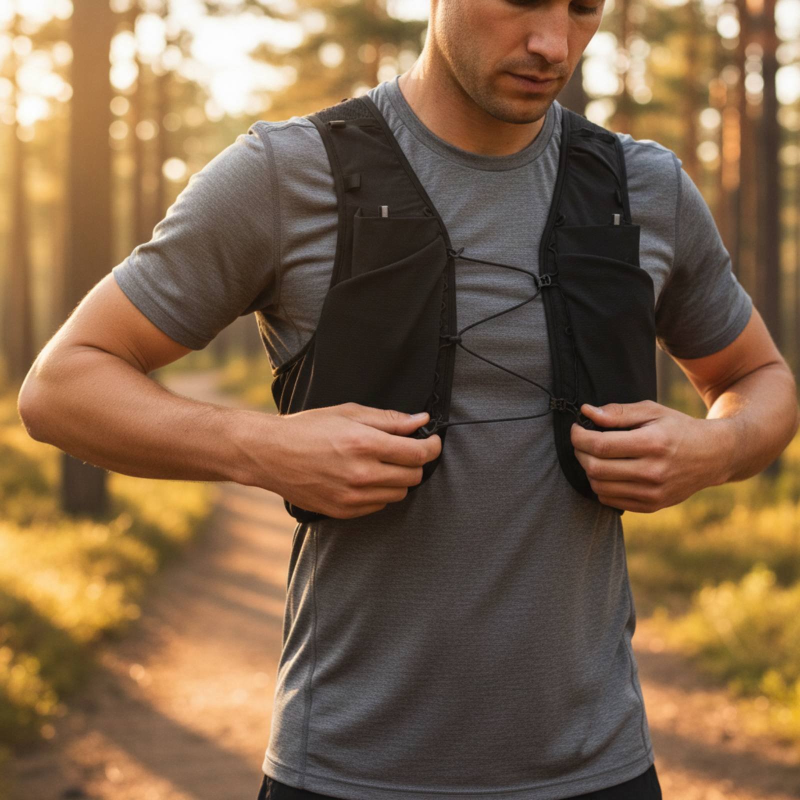 Lekka kamizelka do biegania, p – Running Gear Sale recenzja i cena